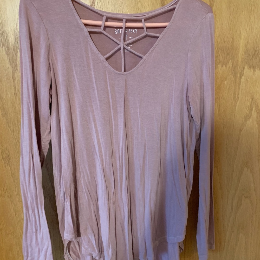 American eagle soft and sexy cage neck